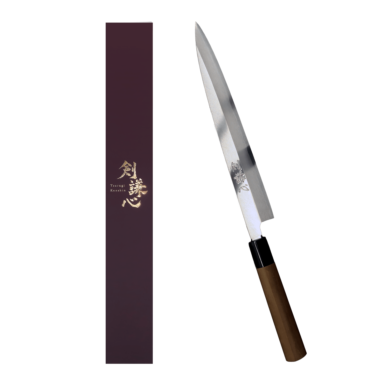 Tsurugi - Kenshin Yanagiba Knife 240mm Shirogami No. 2 - 剣謙心 Tsurugi KenshinYanagiba Knife